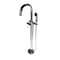 Castello Usa Neptune Freestanding Chrome Gooseneck Tub Filler Faucet with Breeze Handle CB-F04-CR-J0806 - alternate 1